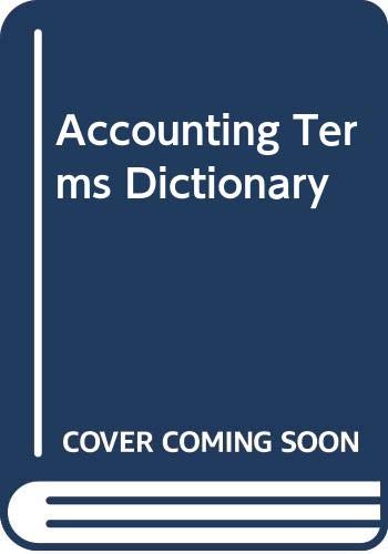 Accounting Terms Dictionary - Click to Buy