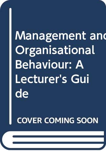 Management and Organisational Behaviour - Click to Buy