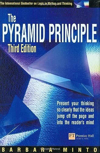The Pyramid Principle: Logic in Writing & Thinking - Click to Buy