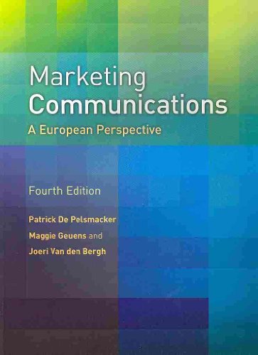 Marketing Communications: A European Perspective - Click to Buy