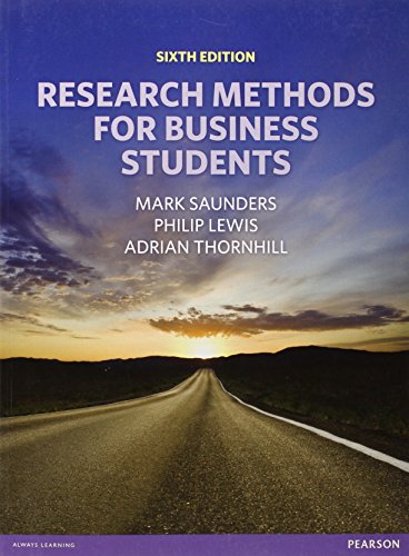 Research Methods for Business Students - Click to Buy