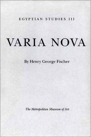 Egyptian Studies III Varia Nova - Click to Buy