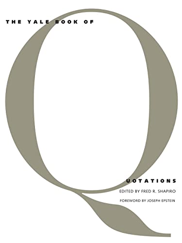The Yale Book of Quotations