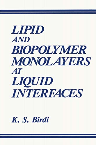 Lipid and Biopolymer Monolayers at Liquid Interfaces - Click to Buy