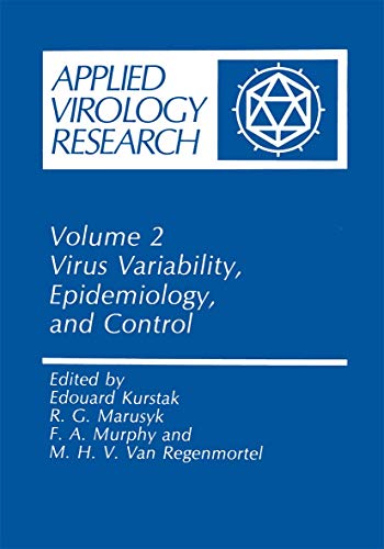Virus Variability, Epidemiology and Control (Applied Virology Research, 2) - Click to Buy