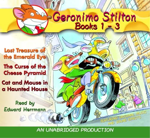 Geronimo Stilton: Books 1-3: #1: Lost Treasure of the Emerald Eye; #2: The Curse of the Cheese Pyramid; #3: Cat and Mouse in a Haunted House - Click to Buy