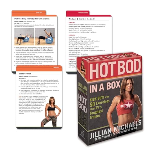Jillian Michaels Hot Bod in a Box: Kick Butt with 50 Exercises from TV's Toughest Trainer - Click to Buy