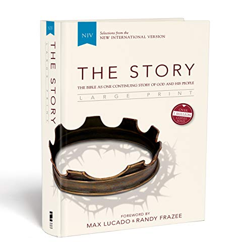 NIV, The Story, Large Print, Hardcover: The Bible as One Continuing Story of God and His People - Click to Buy
