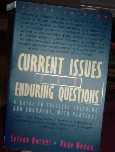 Current Issues and Enduring Questions: A Guide to Critical Thinking and Argument with Readings (Instructor's Edition) - Click to Buy