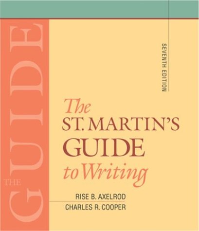 The St.Martin's Guide to Writing - Click to Buy