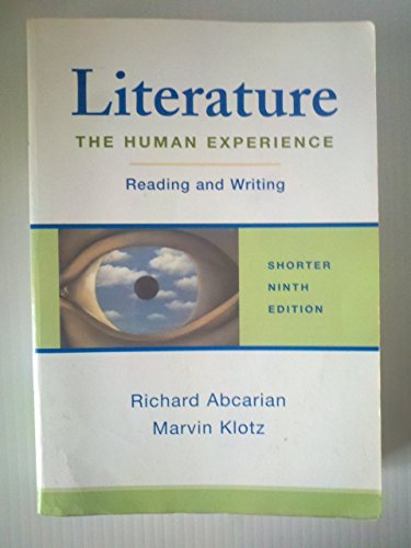 Literature: The Human Experience Shorter Edition: Reading and Writing - Click to Buy
