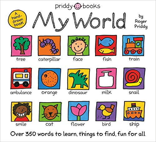 My World: A hand-drawn book with 350 words to learn, things to count, lots to find - Click to Buy