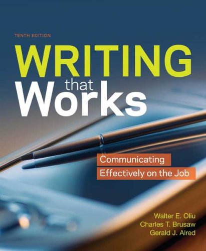 Writing That Works: Communicating Effectively on the Job - Click to Buy