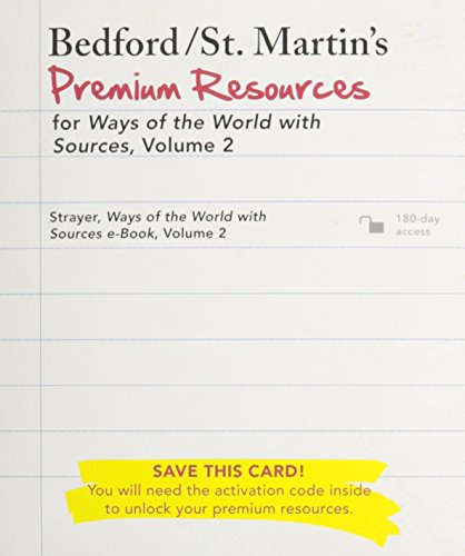 Ways of the World: a Global History With Sources E-book Access Card - Click to Buy