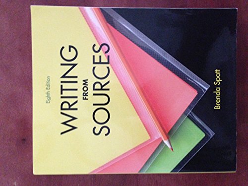 Writing from Sources - Click to Buy