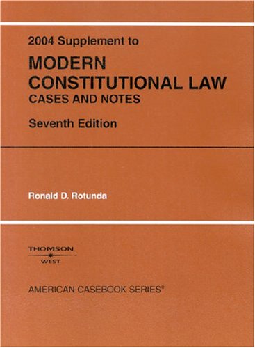Modern Constitutional Law 2004 - Click to Buy