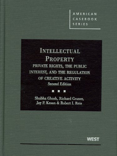 Intellectual Property, Private Rights, the Public Interest, and the Regulation of Creative Activity, 2d - Click to Buy