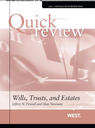 Quick Review of Wills, Trusts, and Estates, 4th - Click to Buy