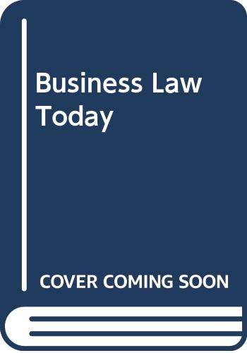 Business Law Today: Study Guide - Click to Buy