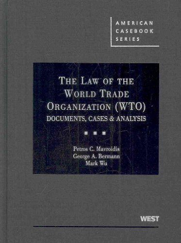 The Law of the World Trade Organization (WTO): Documents, Cases & Analysis (American Casebook) - Click to Buy
