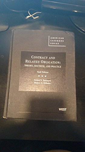 Contract and Related Obligation: Theory, Doctrine, and Practice, 6th - Click to Buy