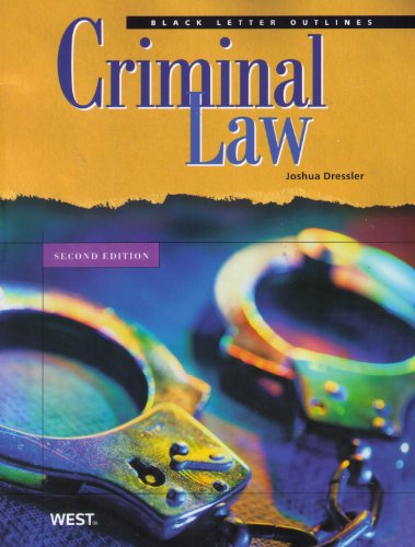 Black Letter Outline on Criminal Law, 2d (Black Letter Outlines) - Click to Buy