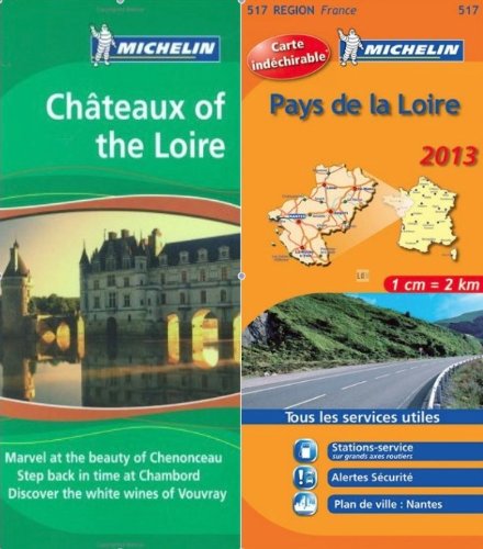 MIchelin Green Guide Pack : Chateaux of the Loire Green Guide in English plus map - Click to Buy