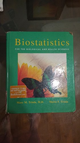 Biostatistics for the Biological and Health Sciences - Click to Buy