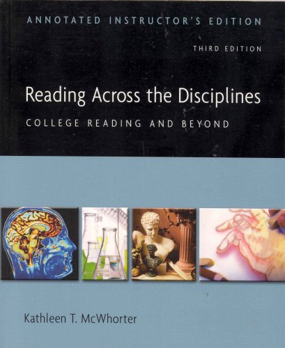 Reading Across the Disciplines - Annotated Instructor's Edition - Click to Buy