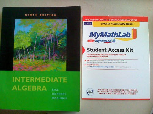 Intermediate Algebra plus MyLab Math Student Access Kit (9th Edition) - Click to Buy