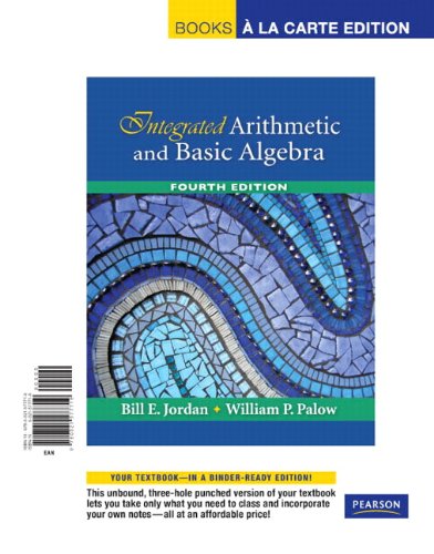 Integrated Arithmetic and Basic Algebra: Books a La Carte Edition - Click to Buy