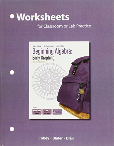 Worksheets for Beginning Algebra: Early Graphing - Click to Buy