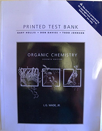 Organic Chemistry Printed Test Bank - Click to Buy