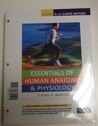 Books a la Carte Plus for Essentials of Human Anatomy & Physiology (9th Edition) - Click to Buy
