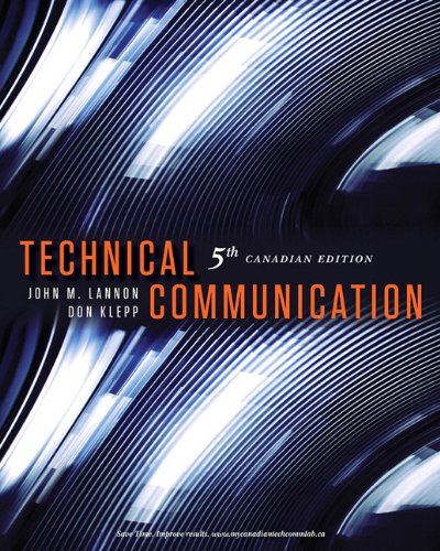 Technical Communication, Fifth Canadian Edition Plus MyCanadianTechCommLab -- Access Card Package (5th Edition) - Click to Buy