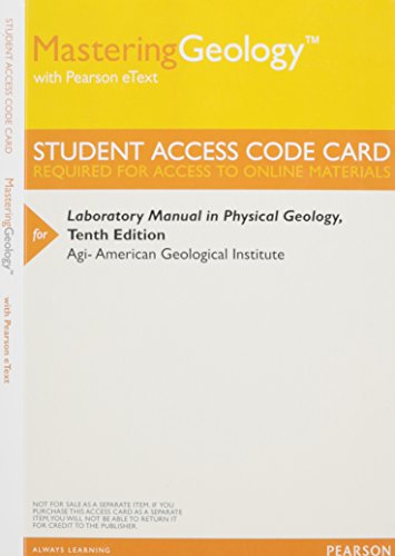 Matering Geology Studen Access Core Card: Laboratory Manual in Physical Geology - Click to Buy