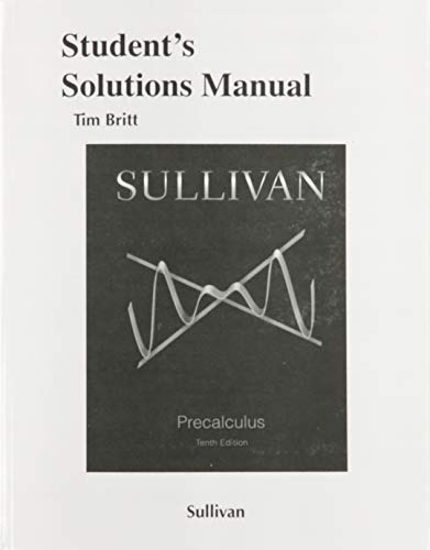 Student's Solutions Manual for Precalculus - Click to Buy