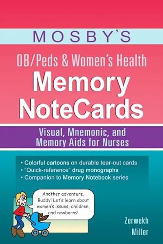 Mosby's OB/Peds and Women's Health Memory NoteCards: Visual, Mnemonic, and Memory Aids for Nurses - Click to Buy