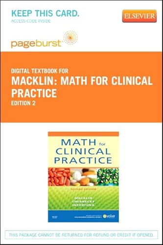 Math For Clinical Practice - Elsevier eBook on VitalSource (Retail Access Card) - Click to Buy