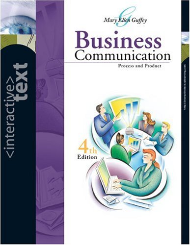 Interactive Text, Business Communication: Process and Product With Access Certificate and Infotrac College Edition - Click to Buy