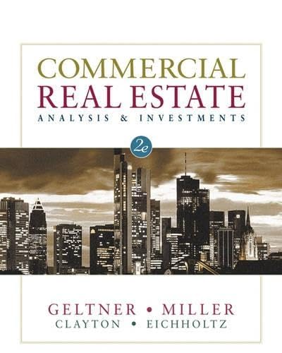 Commercial Real Estate Analysis and Investments - Click to Buy