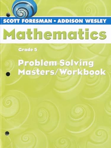 Scott Foresman-Addison Wesley Mathematics: Grade 5, Problem Solving Masters - Click to Buy