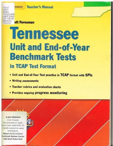 Teacher's Manual Assessment Unit and End-of-Year Benchmark Tests in TCAP Test Format (Scott Foresman Reading Street grade 5) - Click to Buy