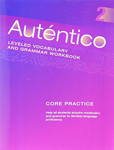 Autentico 2018 Leveled Vocab and Grammar Workbook Level 2 - Click to Buy