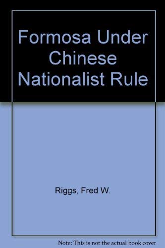 Formosa Under Chinese Nationalist Rule - Click to Buy