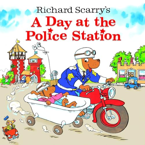 Richard Scarry's A Day at the Police Station (Look-Look) - Click to Buy