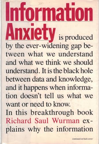 Information Anxiety - Click to Buy