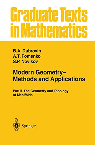 Modern Geometry― Methods and Applications: Part II: The Geometry and Topology of Manifolds (Graduate Texts in Mathematics, 104) - Click to Buy