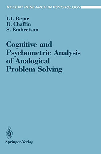 Cognitive and Psychometric Analysis of Analogical Problem Solving (Recent Research in Psychology) - Click to Buy