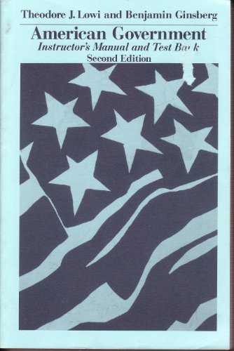 American Government: Instructor's Manual and Test Bank Second Editon - Click to Buy
